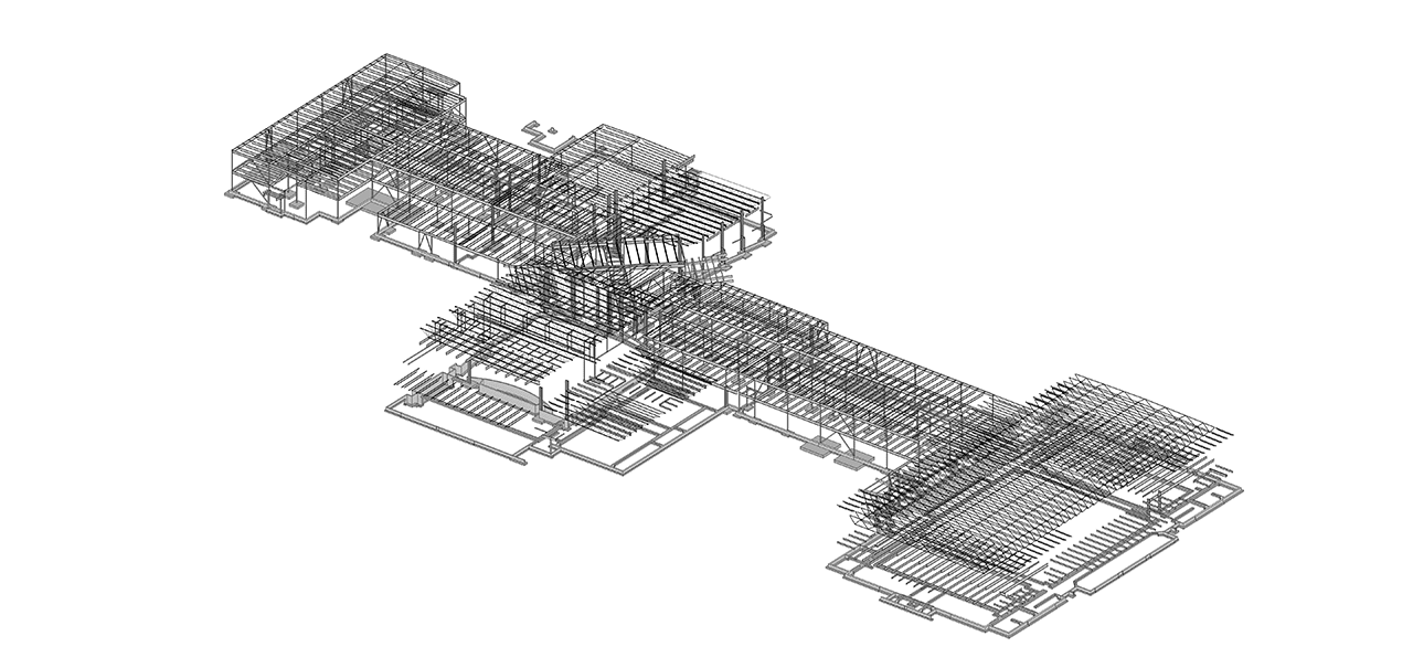 Lewiston-High-School-Steel-Frame-Model